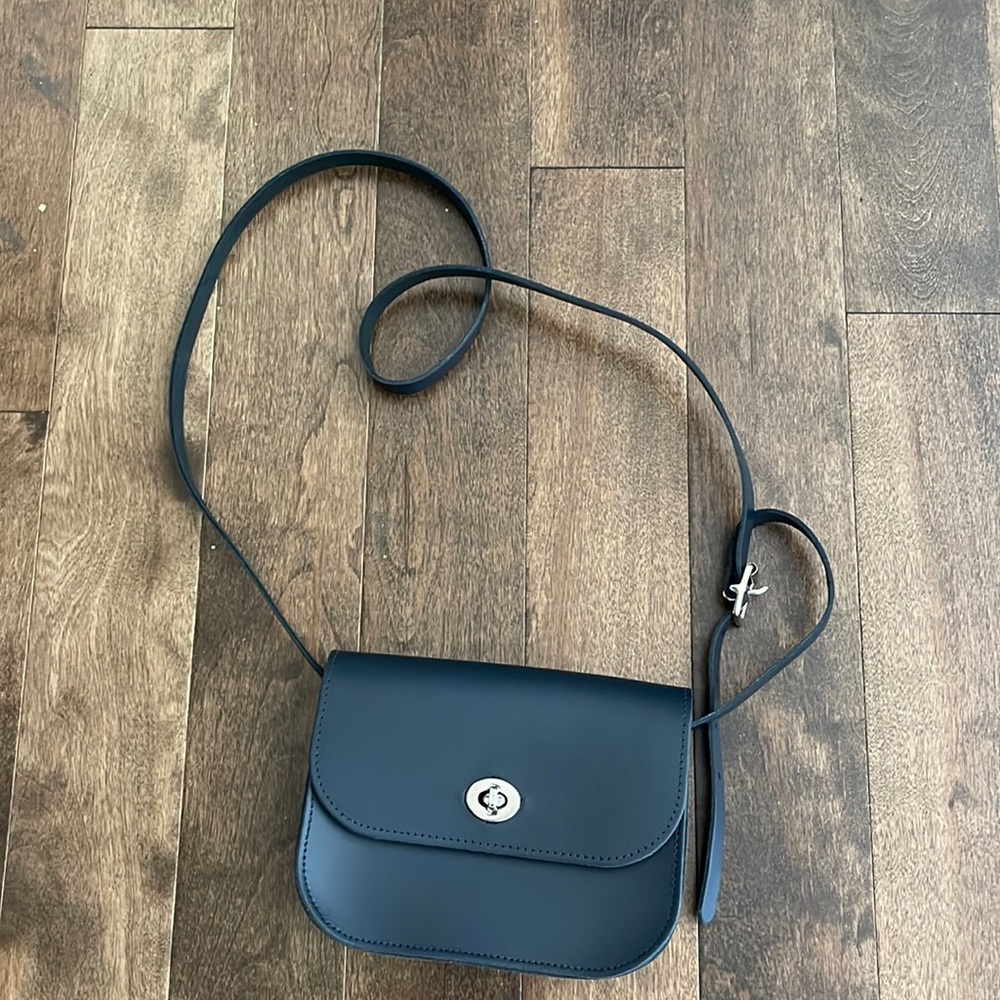 Village Leathers Navy Crossbody - Excellent Condition!